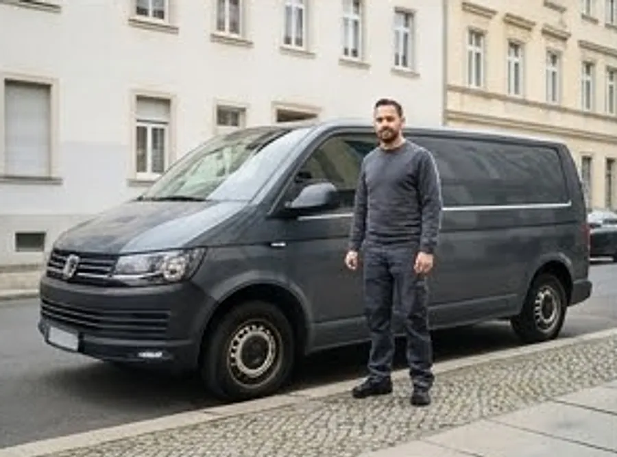 Kammerjäger-Einsatzfahrzeug und Techniker in Leipzig